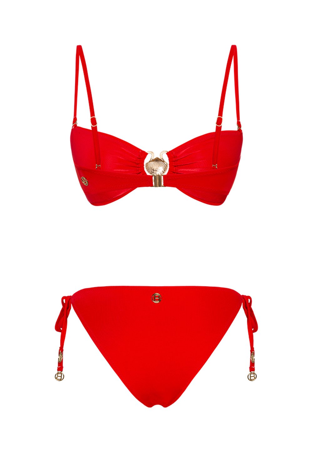 Bonesta-Katpana Scarlet Red Askılı Straplez Bikini Takımı-Bikini & Mayo-4-roqelvaxirum.shop