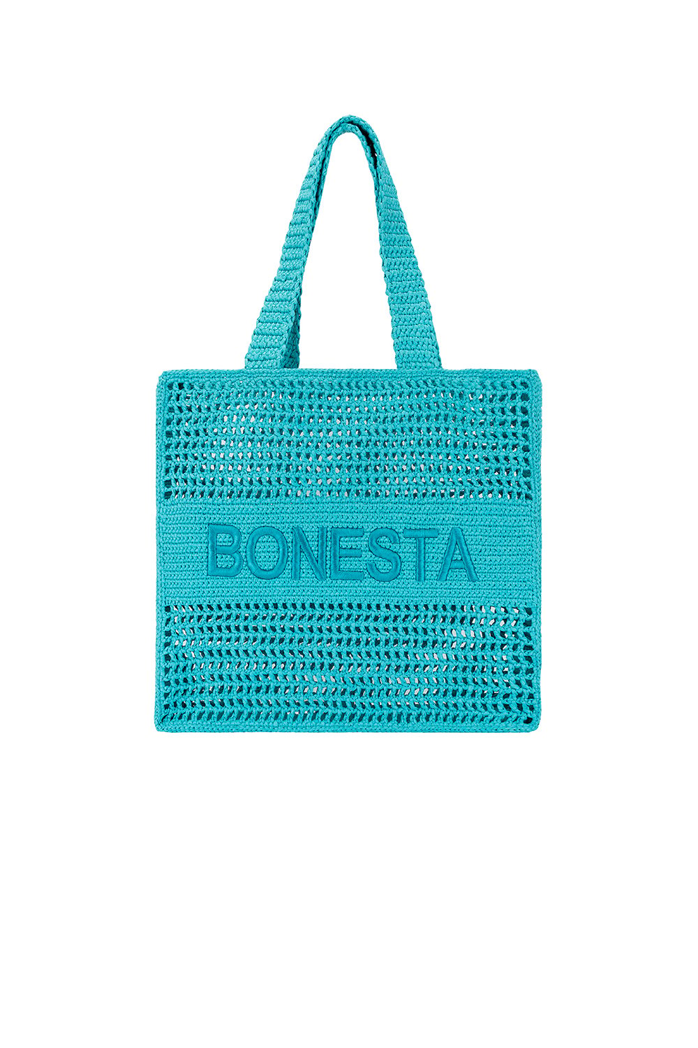 Bonesta-Positano Maxi Turquoise Plaj Çantası-Omuz Çantası-1-roqelvaxirum.shop