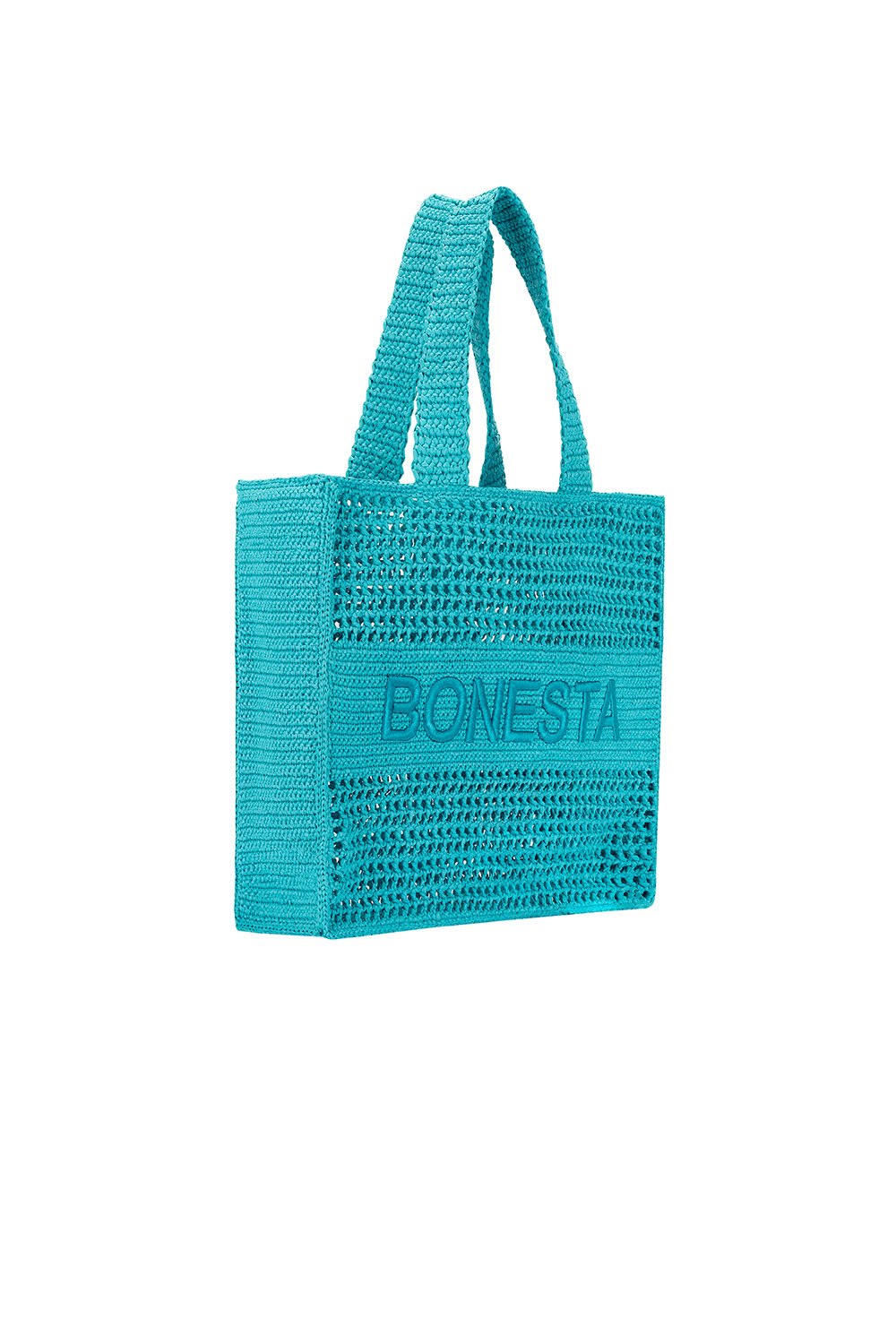 Bonesta-Positano Maxi Turquoise Plaj Çantası-Omuz Çantası-2-roqelvaxirum.shop