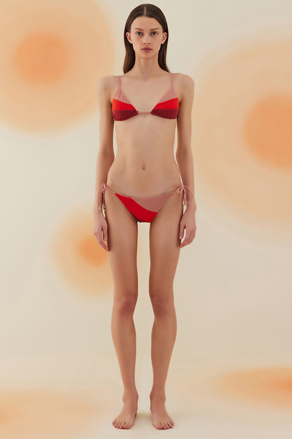 Bonesta-Saguaro Burgundy Terry Üçgen Bikini Takımı-Bikini & Mayo-1-roqelvaxirum.shop