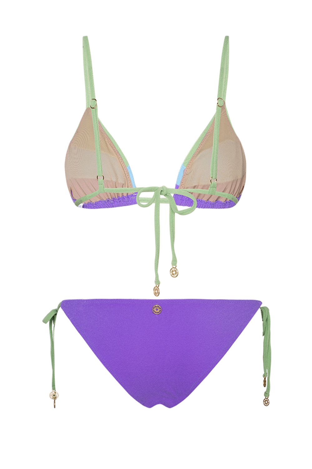 Bonesta-Saguaro Pistachio Green Terry Üçgen Bikini Takımı-Bikini & Mayo-5-roqelvaxirum.shop