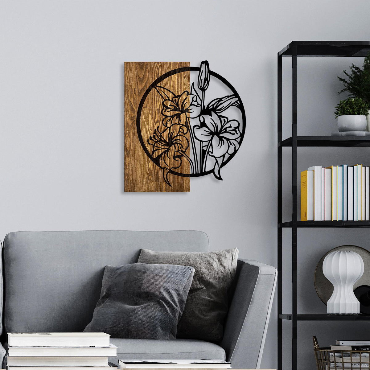 Ma-425 Ahşap Metal Duvar Tablosu