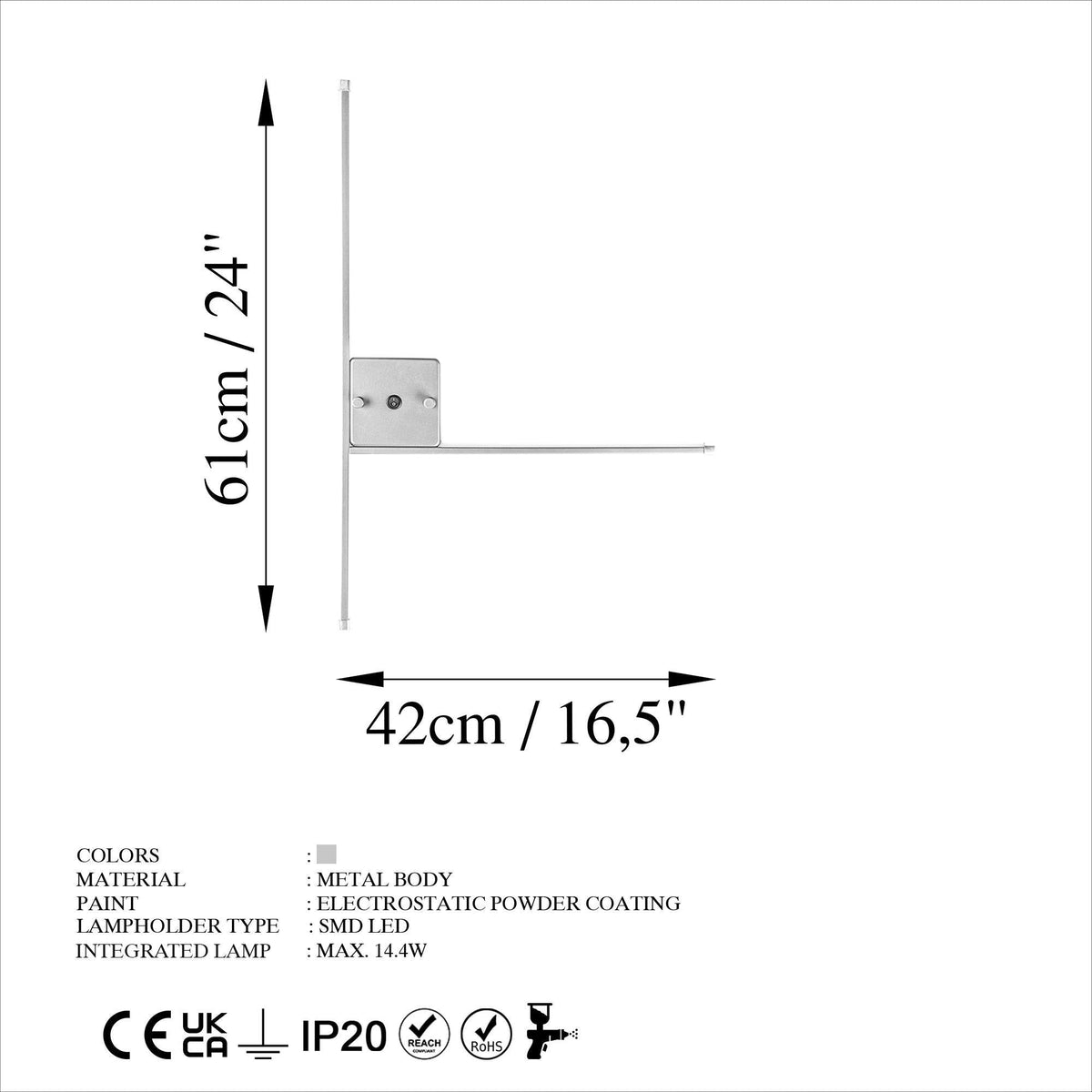 Dove 13618 Led Aplik Duvar Aydınlatma