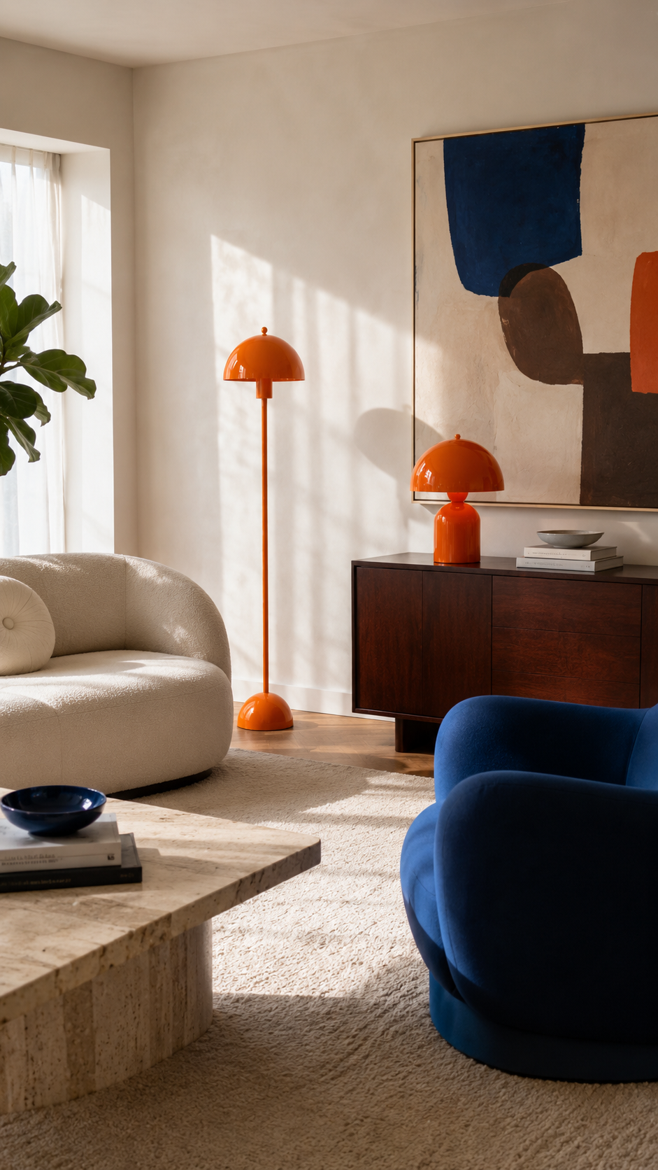 Soho Turuncu Metal Lambader