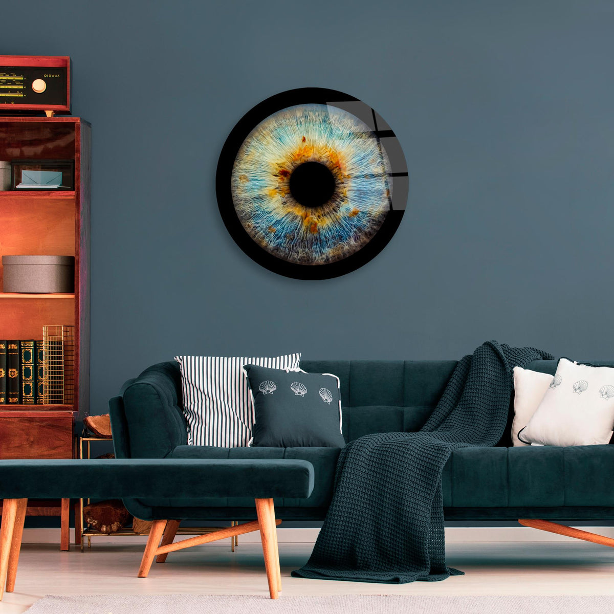 Uv-1138 Baskılı Cam Yuvarlak Duvar Tablosu