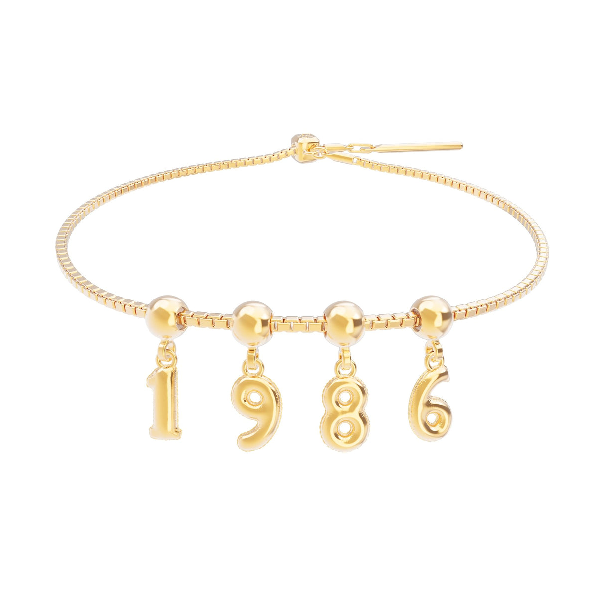 Chocli 18 Ayar Altın Kaplama Charm Rakam - 6 Altı