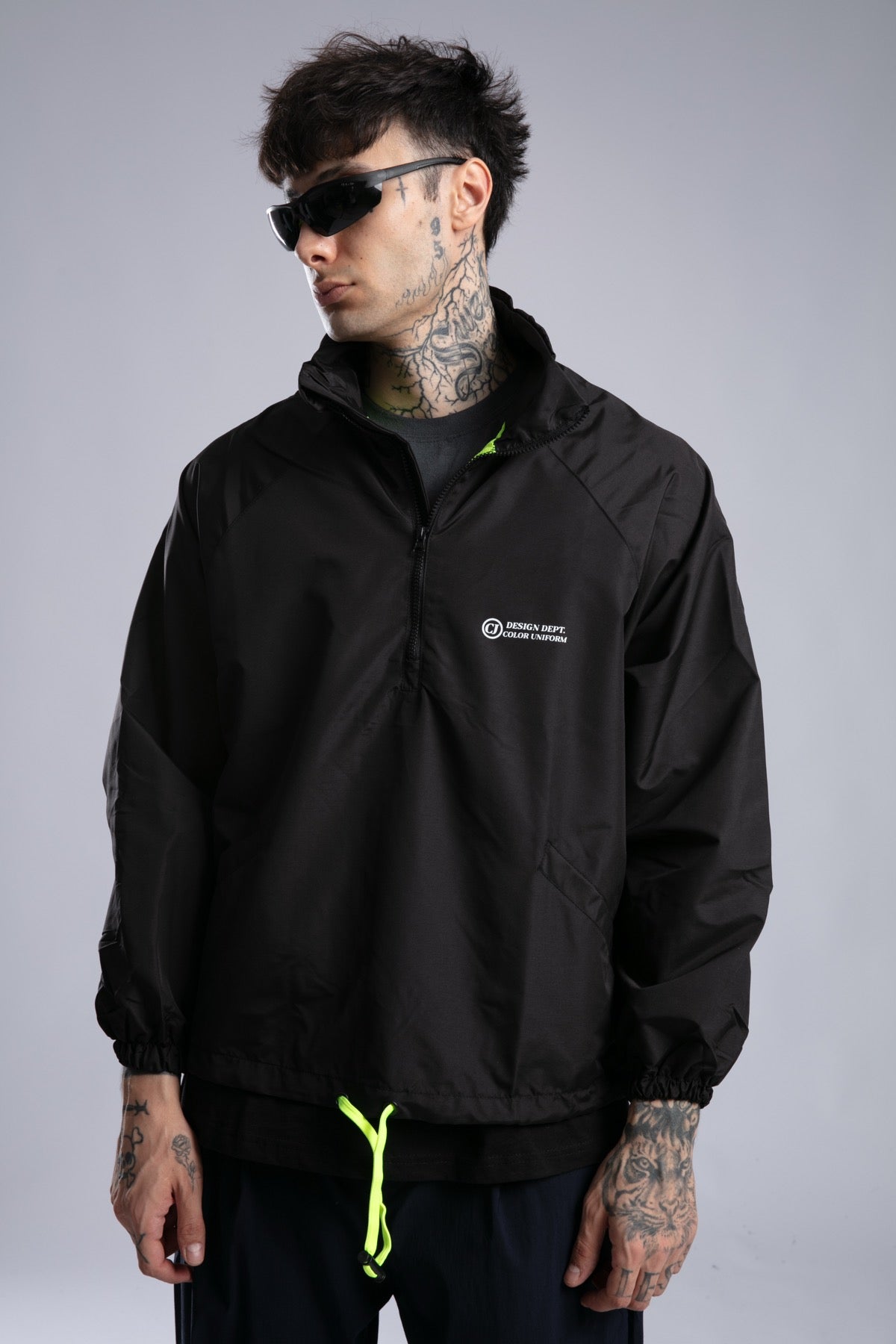 Catch-Kapüşonlu Yarım Fermuarlı Rüzgarlık Mont-Mont-1-roqelvaxirum.shop
