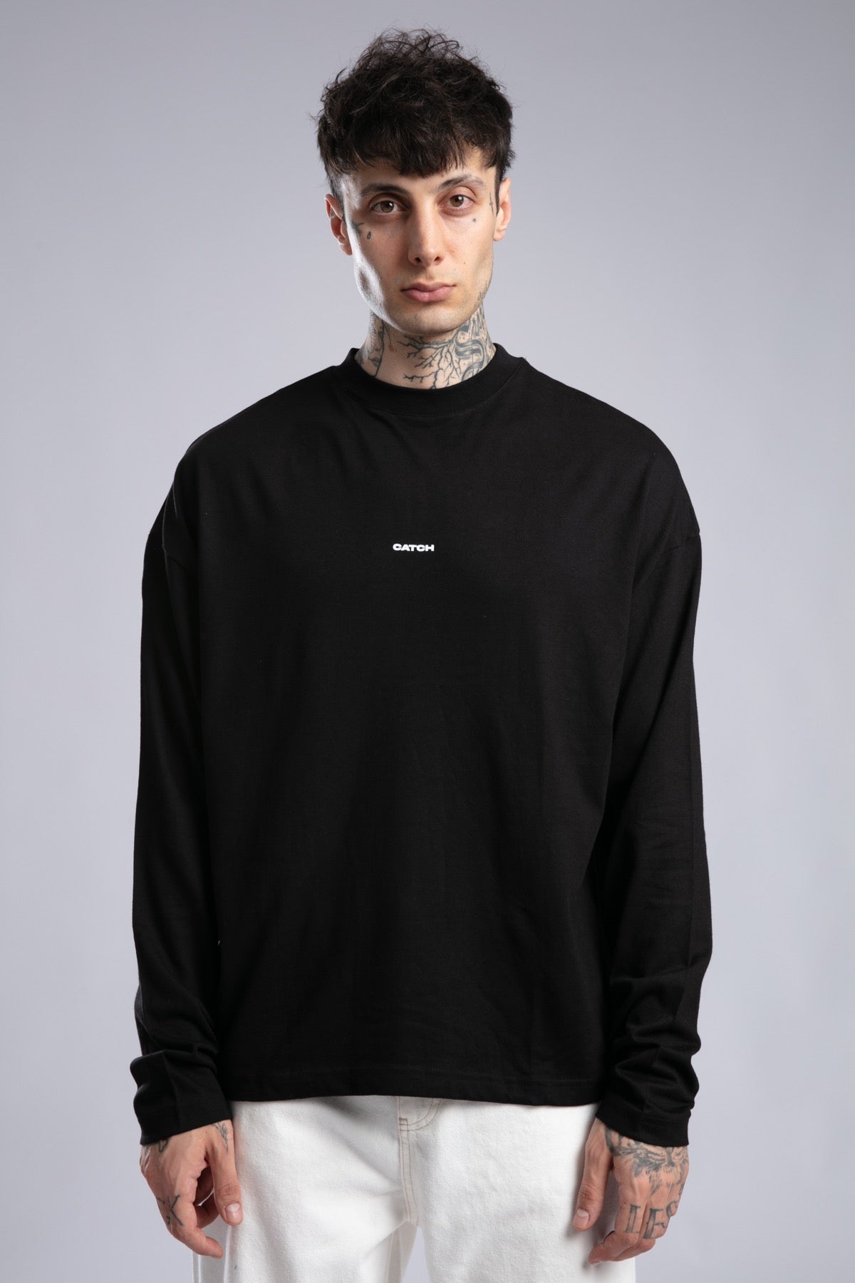 Catch-Minimal Logo Baskılı İnce Sweatshirt-Sweatshirts & Hoodies-3-roqelvaxirum.shop