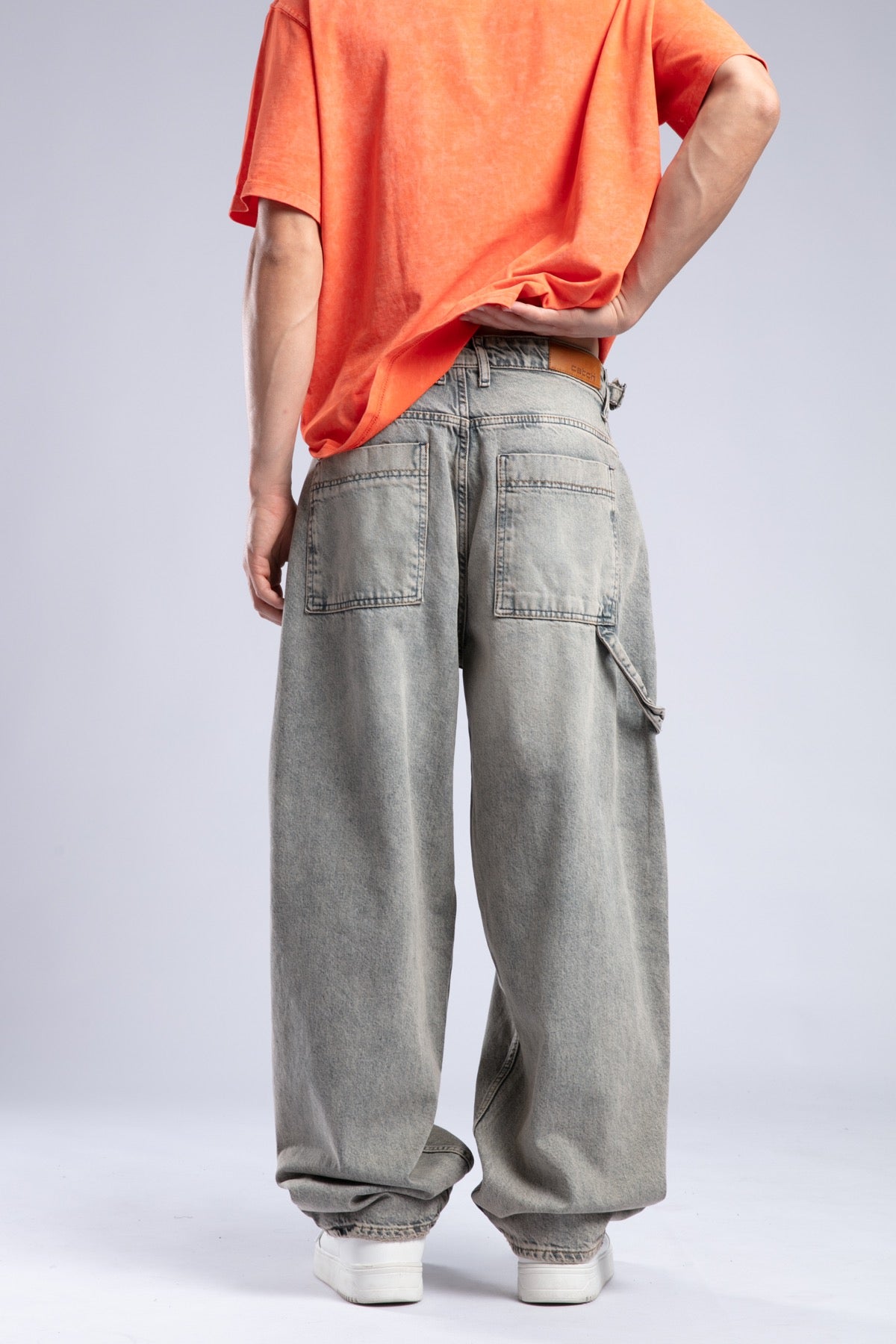 Catch-Yıkamalı Baggy Jean Pantolon-Pantolon-5-roqelvaxirum.shop