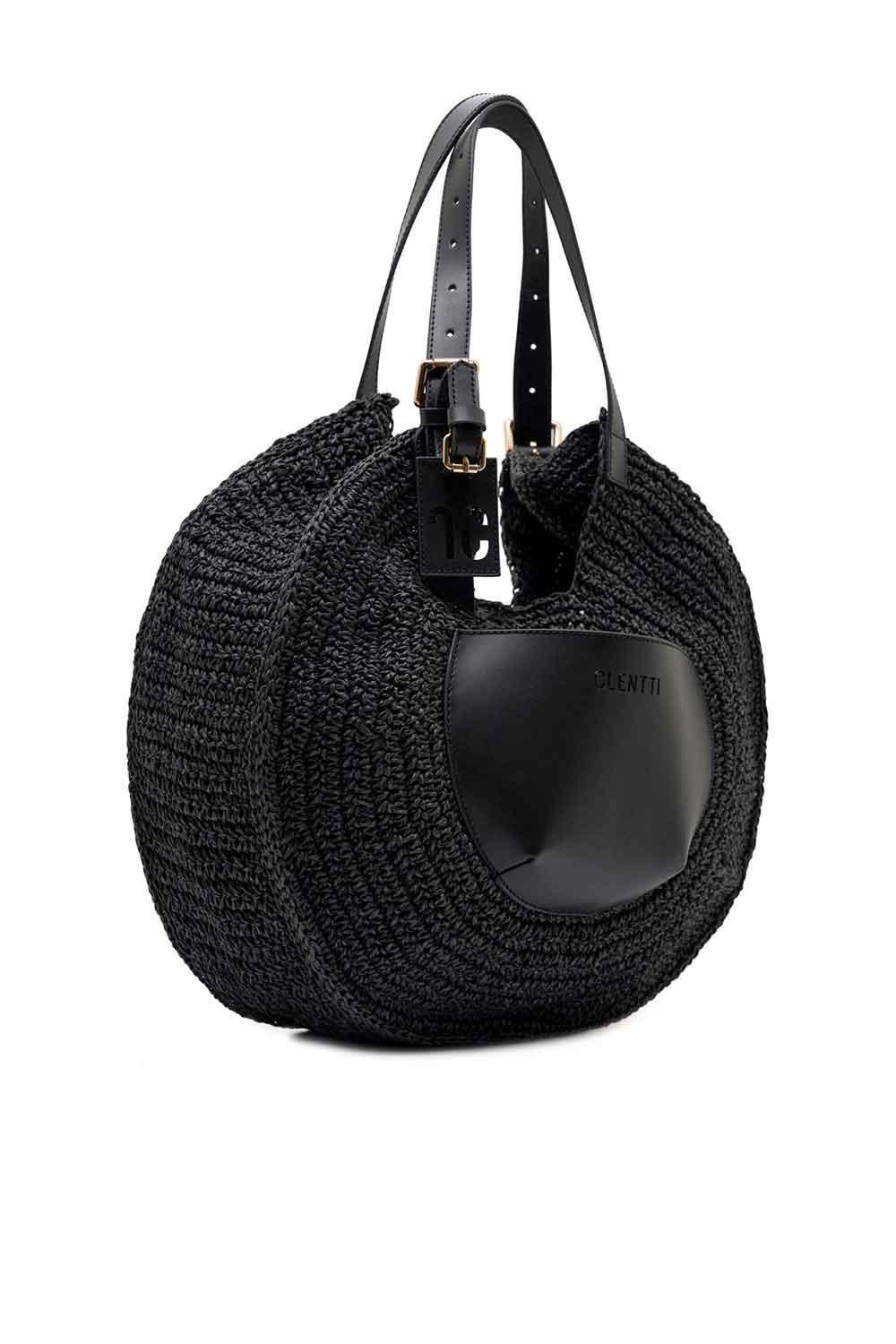 Clentti-Turn Bag Black-Omuz Çantası-2-roqelvaxirum.shop