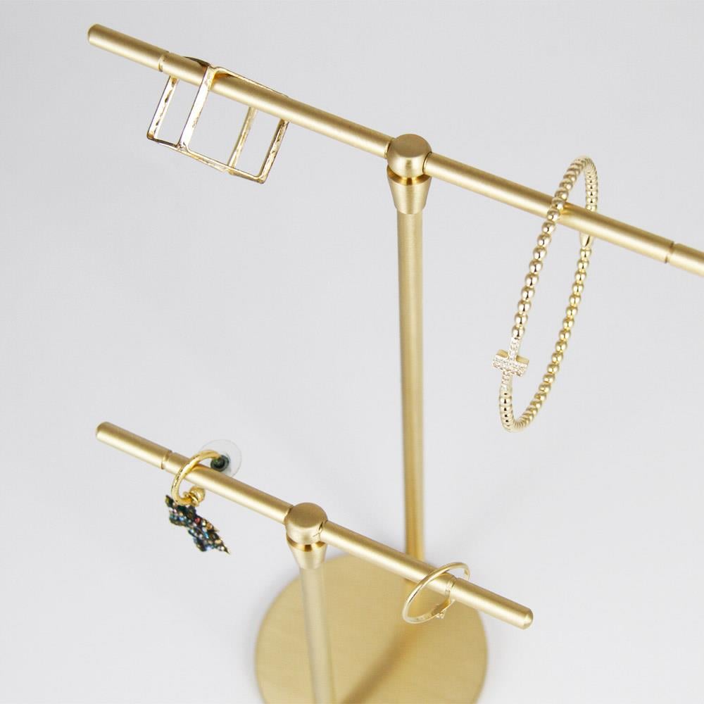 Coho Objet-Brazen El Yapımı Pirinç İkili Takılık Kolyelik Askı-Takı Standı-2-roqelvaxirum.shop