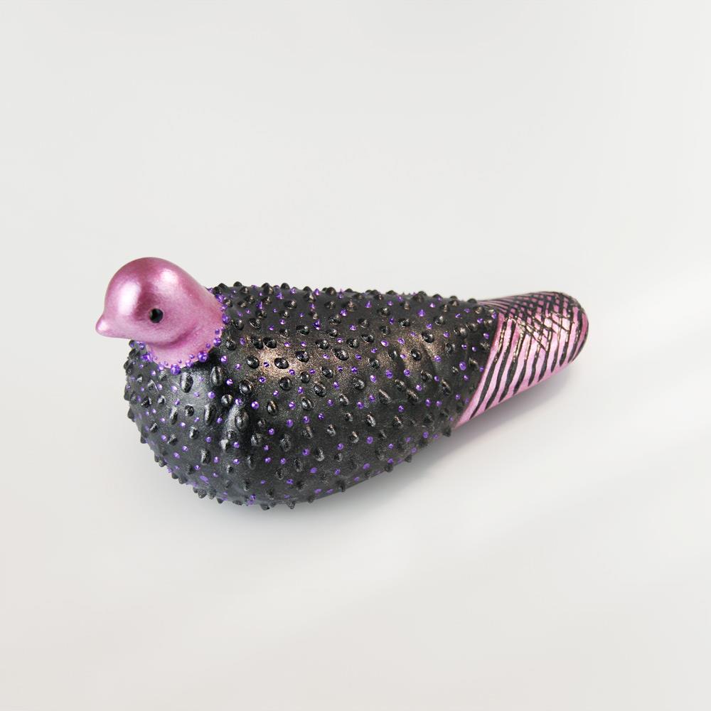 Coho Objet-Coho Art Yalnız Kumru El Yapımı Sanatsal Dekoratif Obje Brilliant Darkness-Biblo-5-roqelvaxirum.shop