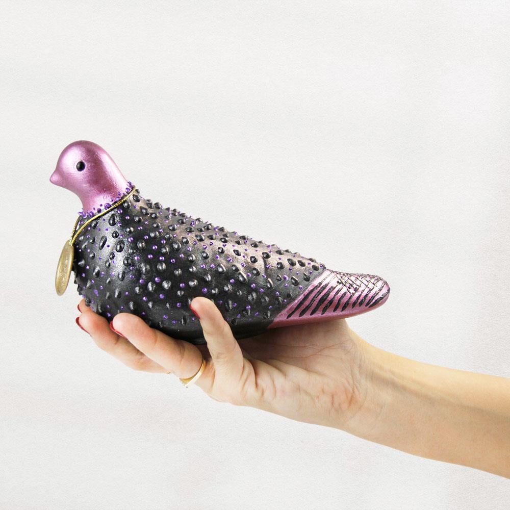 Coho Objet-Coho Art Yalnız Kumru El Yapımı Sanatsal Dekoratif Obje Brilliant Darkness-Biblo-7-roqelvaxirum.shop