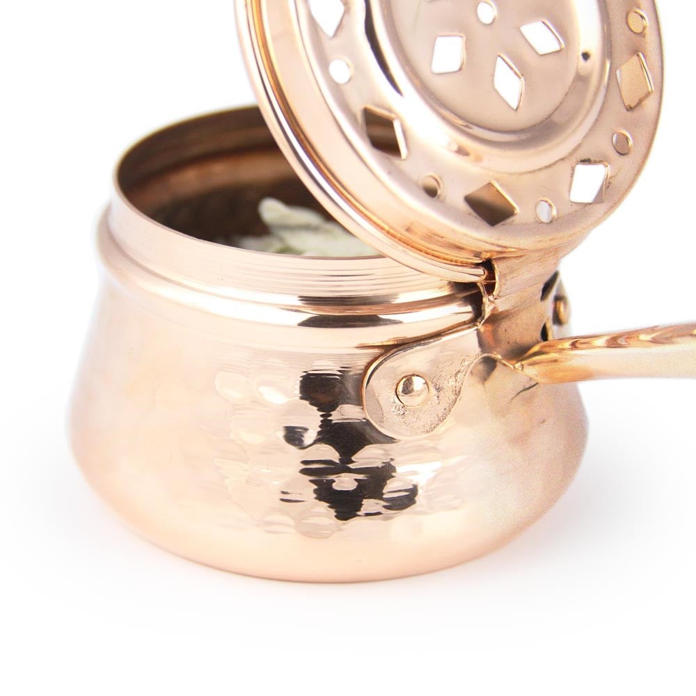 Coho Objet-Coho Artisan Dövme Bakır Tütsü Gezdirme Çanağı-Tütsülük-3-roqelvaxirum.shop