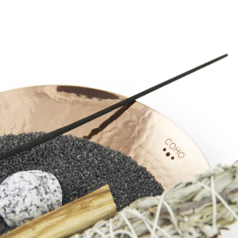 Coho Objet-Coho Artisan Prana Dövme Bakır Tütsü Kasesi-Tütsülük-4-roqelvaxirum.shop