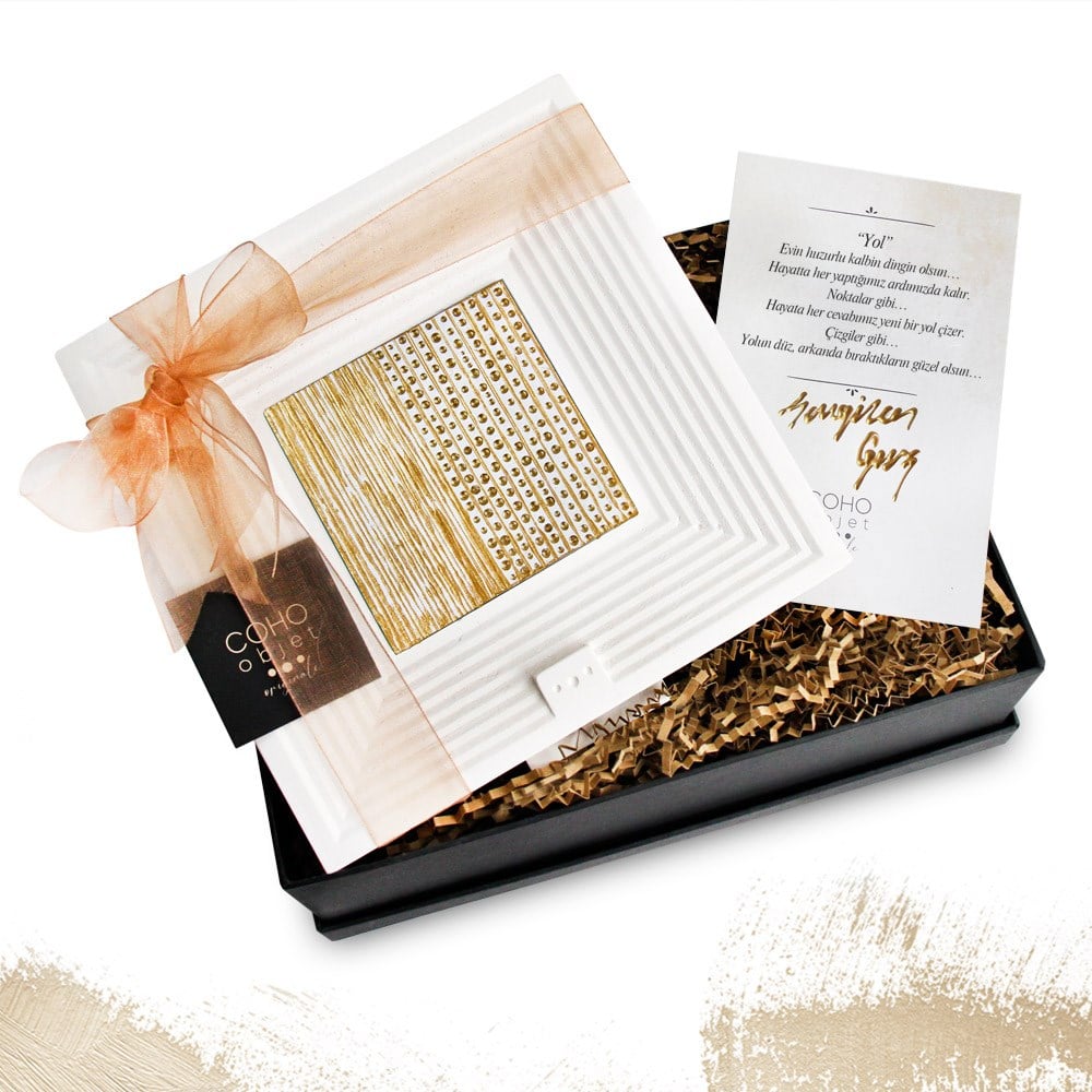 Coho Objet-Coho Box "Yol" Dekoratif Sanatsal Tablo & Anlam Notu Hediye Seti-Hediye Setleri-1-roqelvaxirum.shop