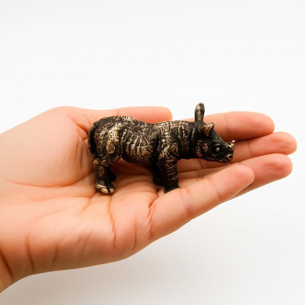 Coho Objet-Coho Brazen Dekoratif Pirinç Döküm Dekoratif Su Aygırı Heykeli-Dekoratif Objeler-6-roqelvaxirum.shop