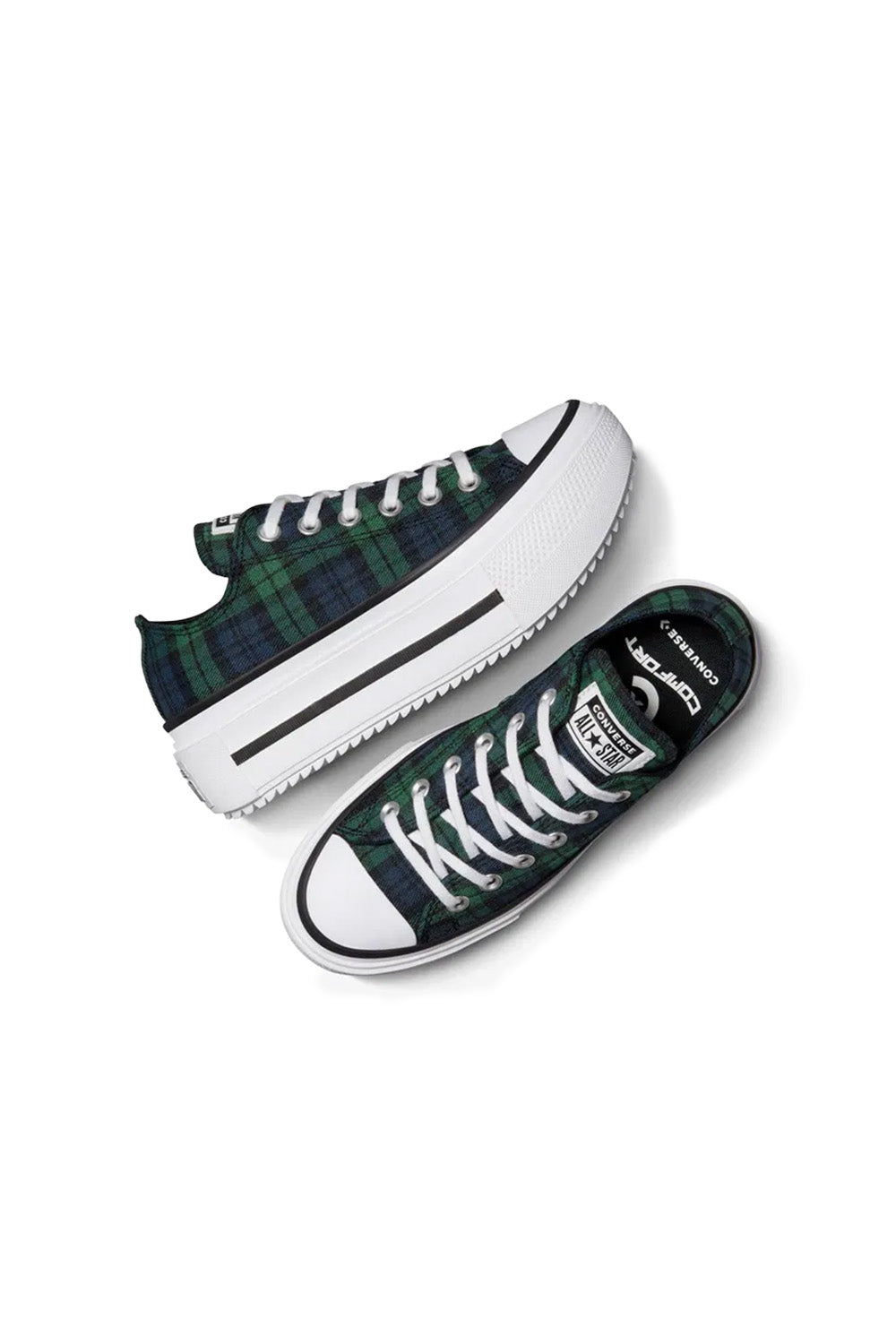 Converse-Chuck Taylor All Star Double Stack Platform Ekoseli Kadın Sneakers-Sneakers-4-roqelvaxirum.shop