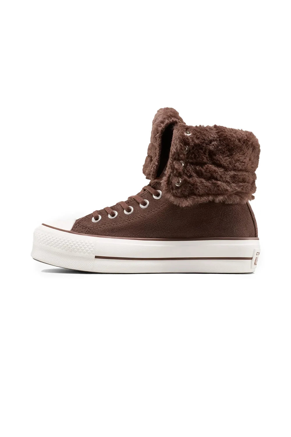 Converse-Chuck Taylor All Star Fold Over Lift Kadın Kahverengi Süet Sneaker-Sneakers-6-roqelvaxirum.shop