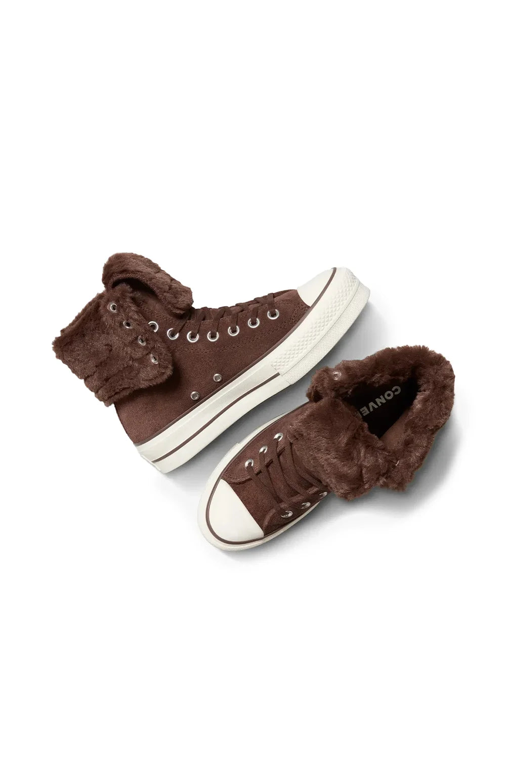 Converse-Chuck Taylor All Star Fold Over Lift Kadın Kahverengi Süet Sneaker-Sneakers-7-roqelvaxirum.shop