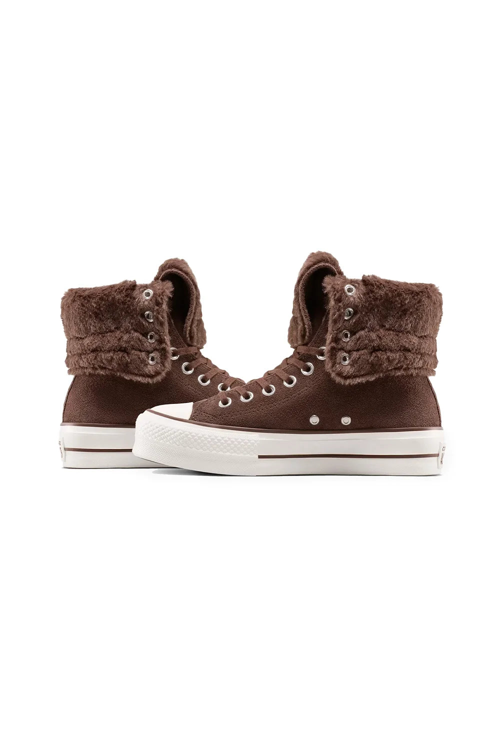 Converse-Chuck Taylor All Star Fold Over Lift Kadın Kahverengi Süet Sneaker-Sneakers-9-roqelvaxirum.shop