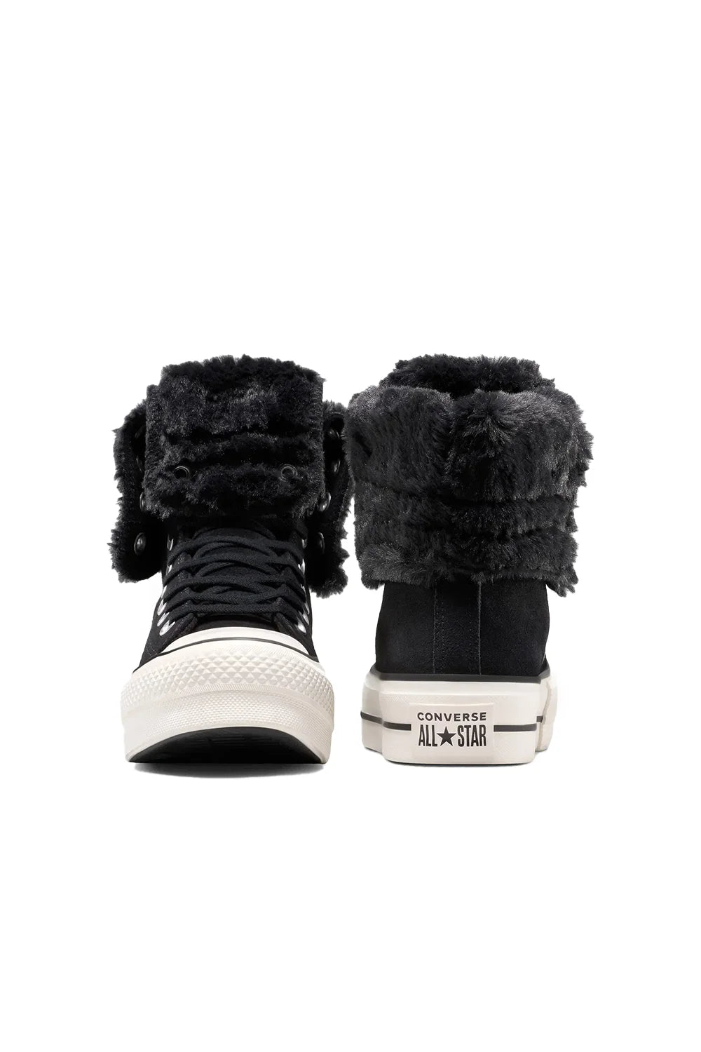 Converse-Chuck Taylor All Star Fold Over Lift Kadın Siyah Süet Sneaker-Sneakers-5-roqelvaxirum.shop