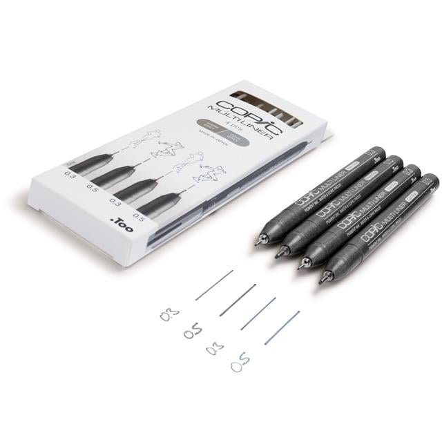 Copic-Copic Multiliner Classic Color 4'lü Set-Kalem Seti-2-roqelvaxirum.shop