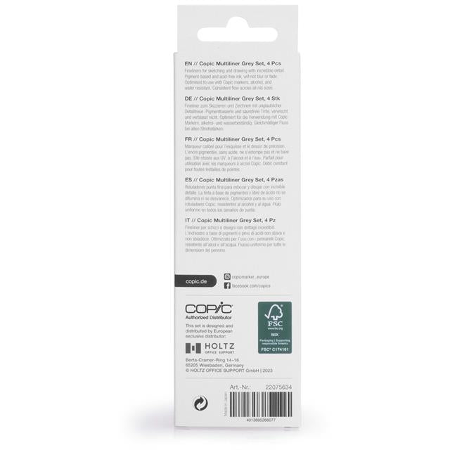 Copic-Copic Multiliner Classic Color 4'lü Set-Kalem Seti-4-roqelvaxirum.shop