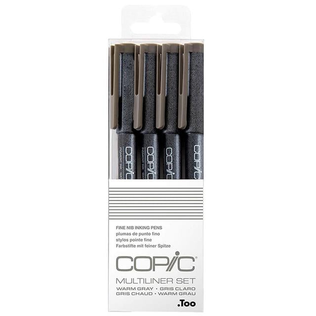 Copic-Copic Multiliner Warm Grey 4'lü Kalem Seti-Kalem Seti-1-roqelvaxirum.shop