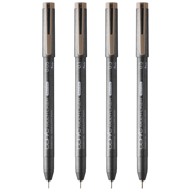 Copic-Copic Multiliner Warm Grey 4'lü Kalem Seti-Kalem Seti-2-roqelvaxirum.shop
