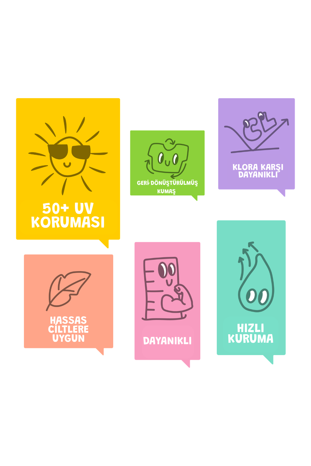Uv Korumalı Upf 50+ Çapraz Askılı Mayo- Elphy Koleksiyonu - 3
