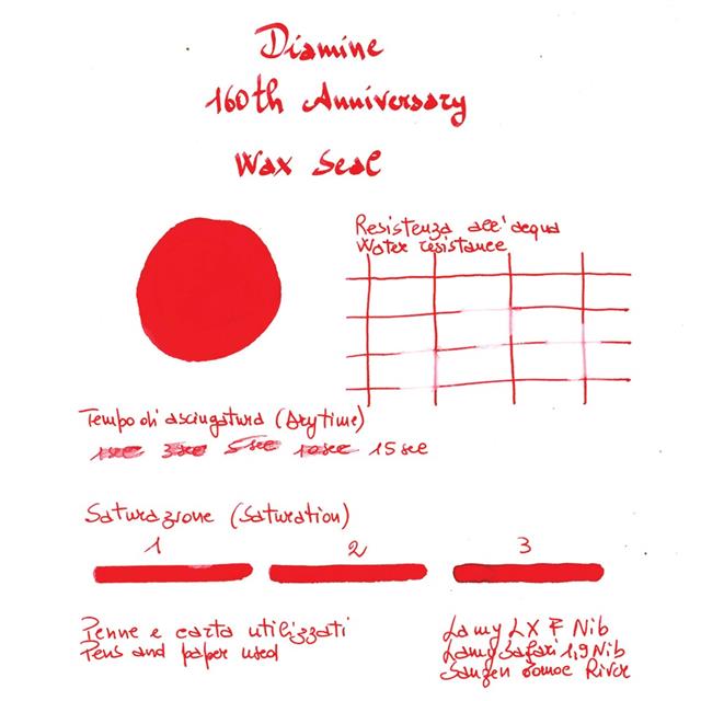 Diamine-160. Yıl Dolma Kalem Mürekkebi 75 Ml. Wax Seal-Şişe Mürekkep-2-roqelvaxirum.shop