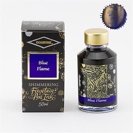 Diamine-Diamine Ink Shimmering Mürekkep Blue Flame-Mürekkep-1-roqelvaxirum.shop