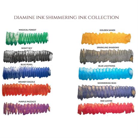 Diamine-Diamine Ink Shimmering Mürekkep Blue Pearl-Mürekkep-2-roqelvaxirum.shop