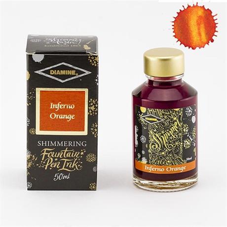 Diamine-Diamine Ink Shimmering Mürekkep Inferno Orange-Mürekkep-1-roqelvaxirum.shop