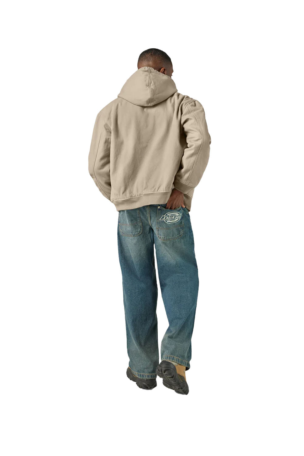 Dickies-Hilham Hooded Kapüşonlu Erkek Bej Kanvas Mont-Mont-4-roqelvaxirum.shop