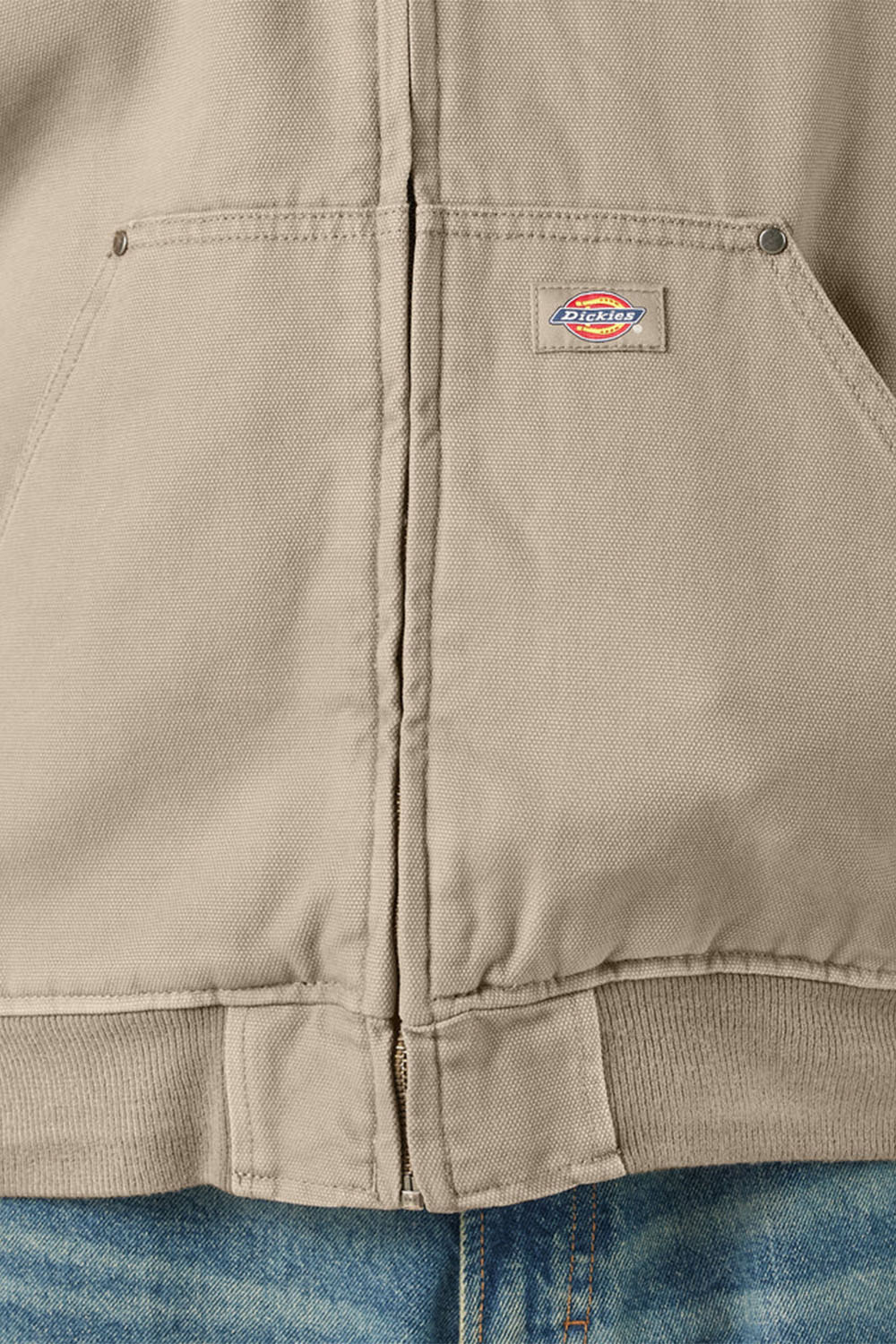 Dickies-Hilham Hooded Kapüşonlu Erkek Bej Kanvas Mont-Mont-5-roqelvaxirum.shop