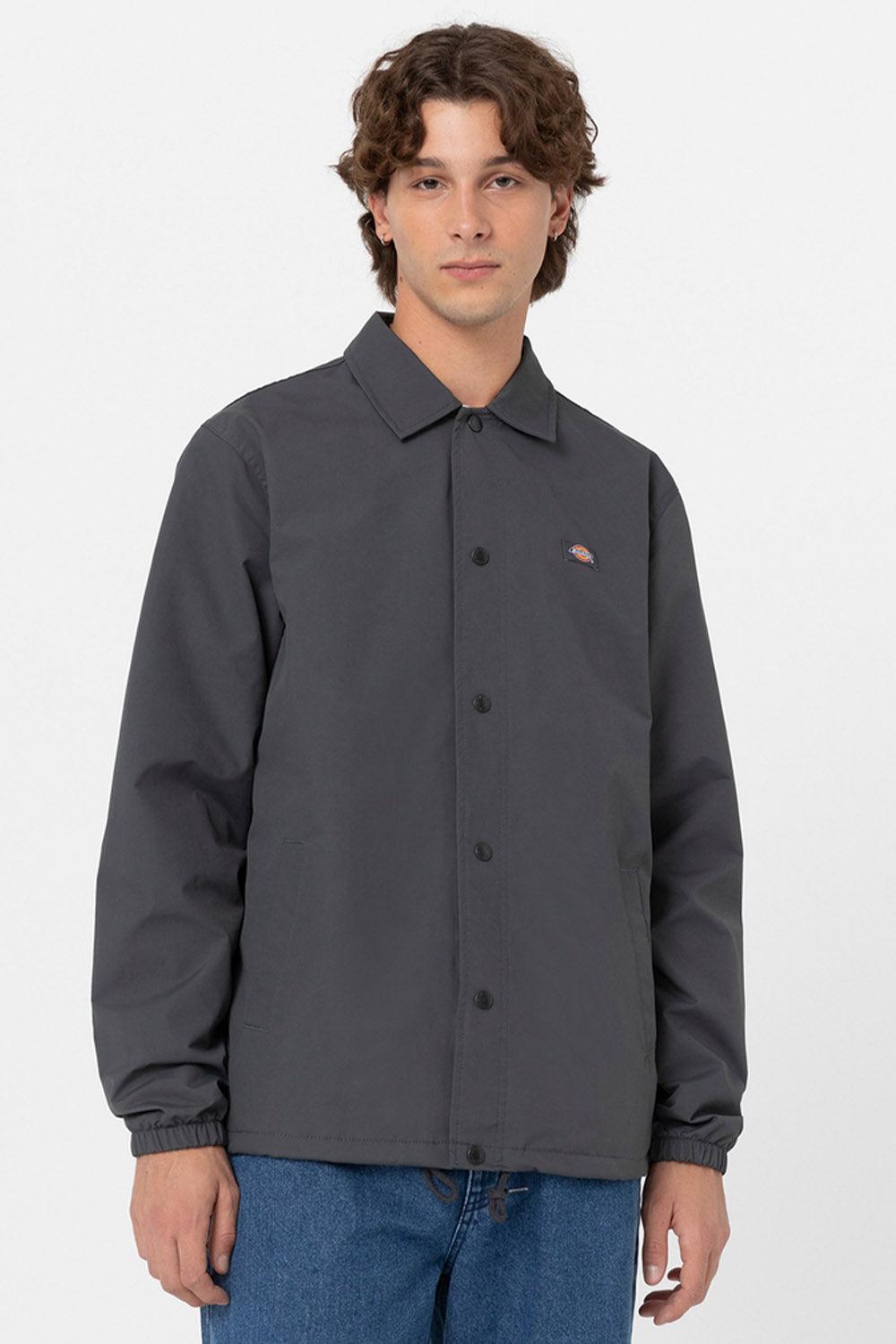 Dickies-Oakport Coach Charcoal Grey-Ceket-1-roqelvaxirum.shop