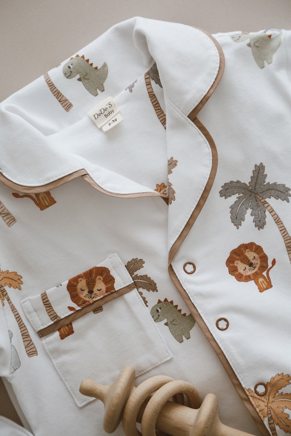 DoDo'S Baby-Safari̇ Temali Alt-üst Pi̇jama Takimi (erkek Çocuk)-İç Giyim & Pijama-4-roqelvaxirum.shop