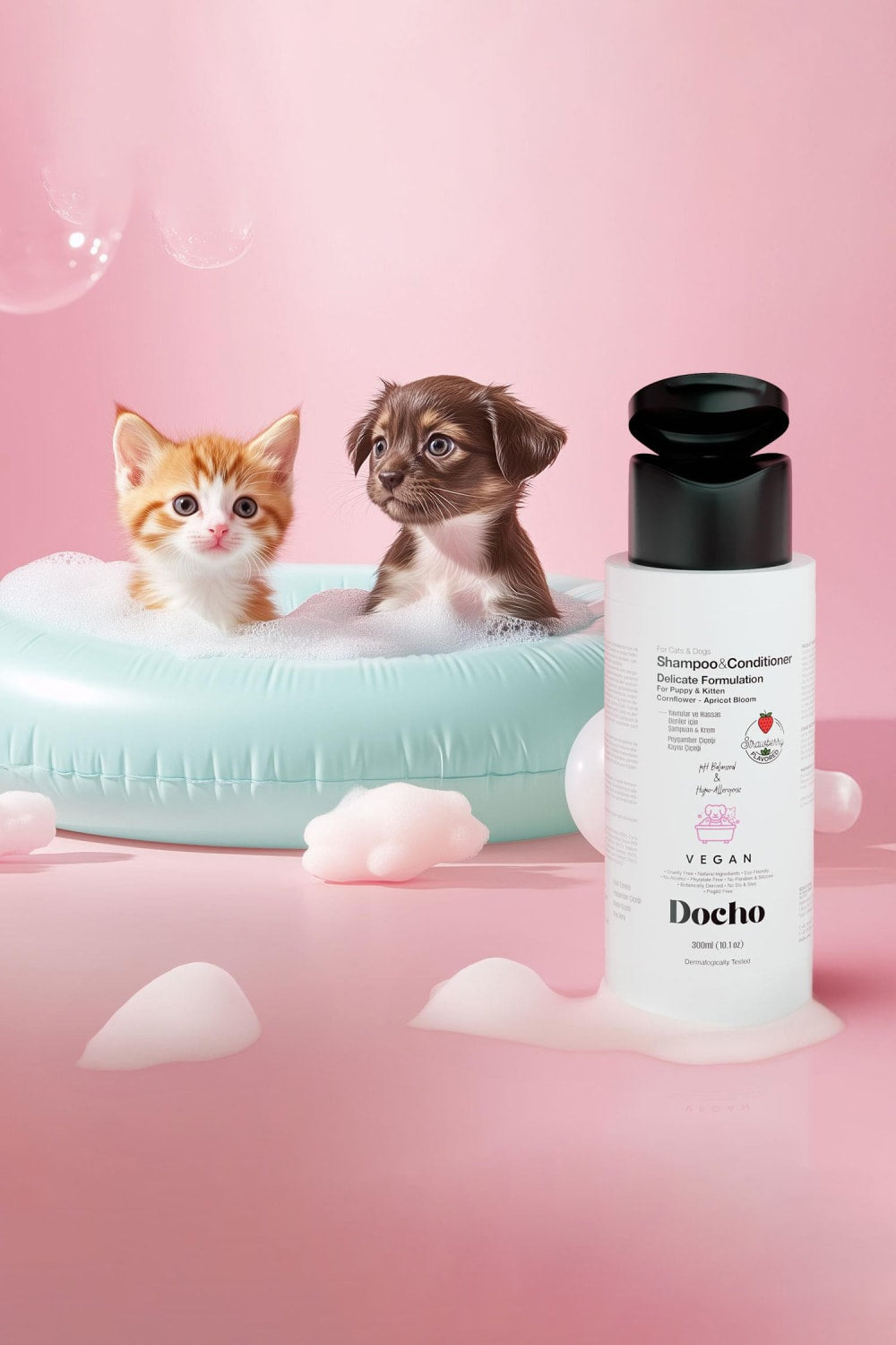 Docho-Şampuan Ve Krem - Delicate - Yavrular Ve Hassas Deriler 300 Ml-Köpek-5-roqelvaxirum.shop