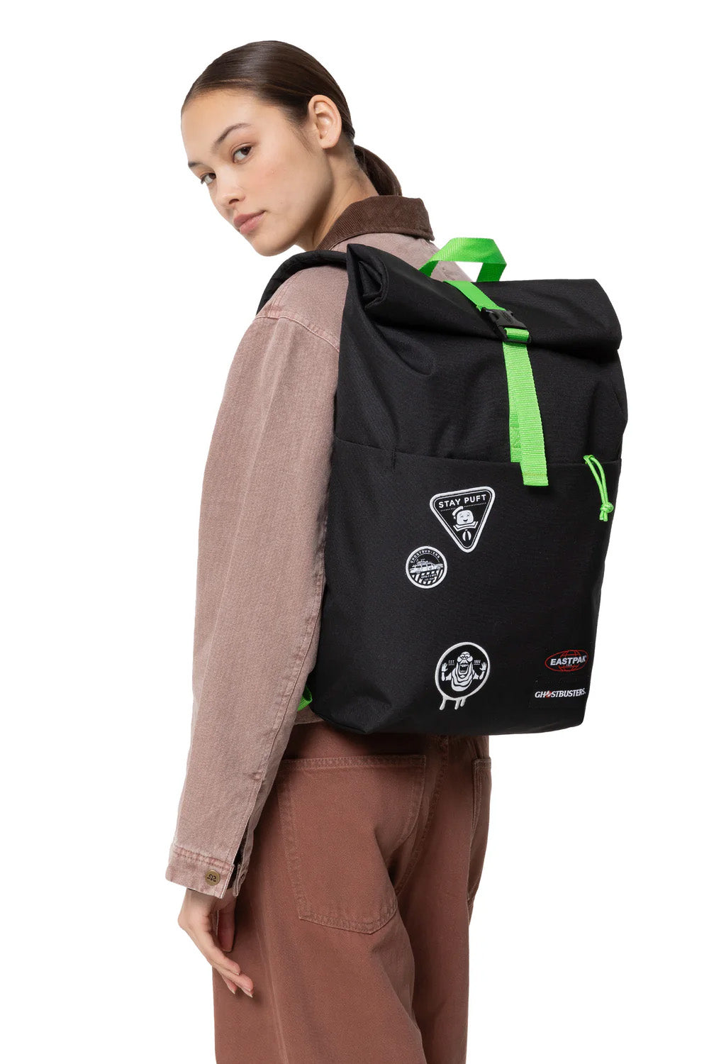 Eastpak-Ghostbusters Uproll Siyah Sırt Çantası-Sırt Çantası-4-roqelvaxirum.shop