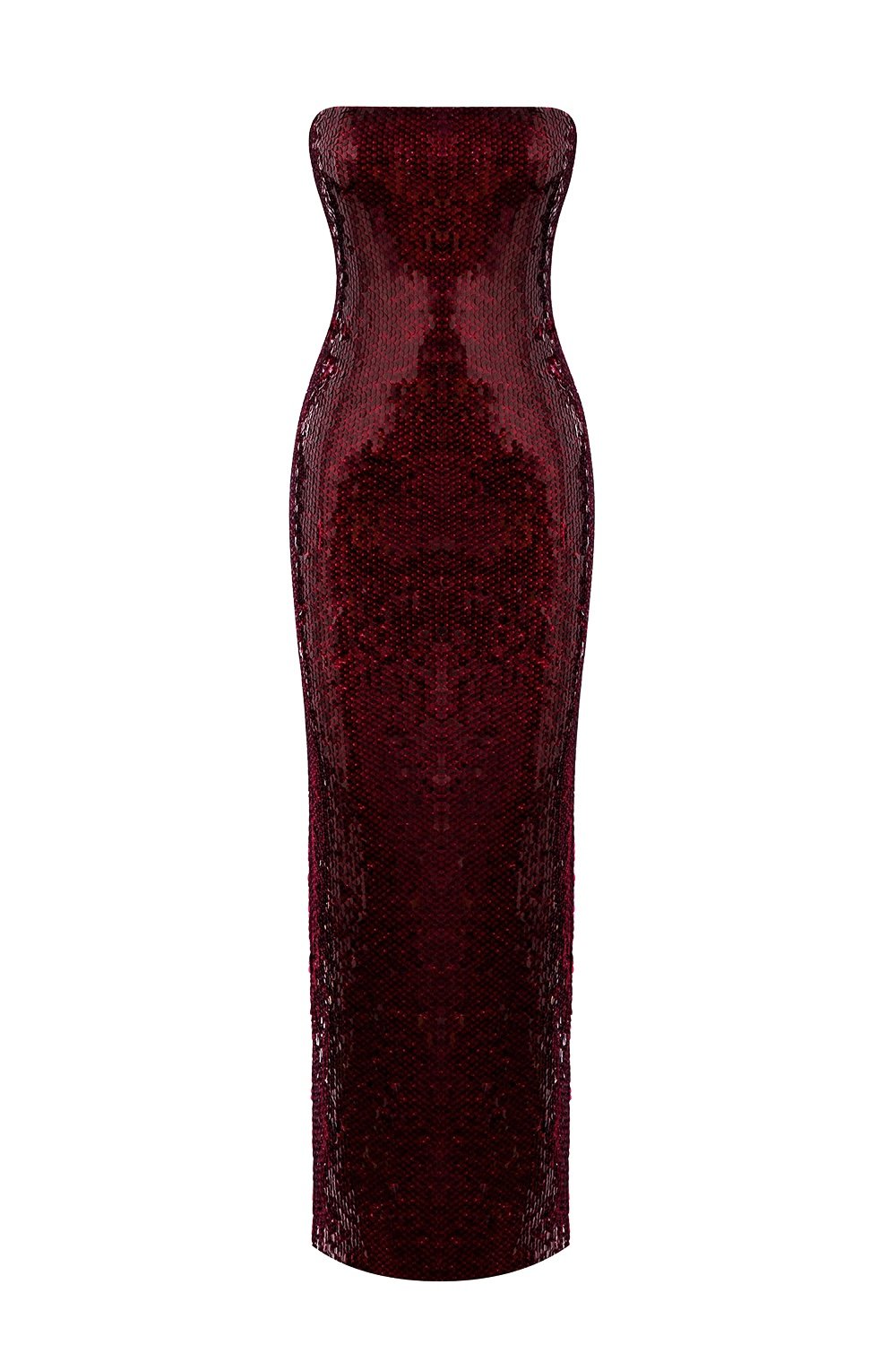 Esotte-Ruby Bordo Payetli Elbise-Elbise-1-roqelvaxirum.shop