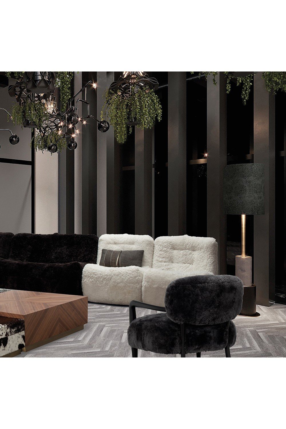 Estetik Decor-Nob Cos Tekli Koltuk - Hakiki Uzun Tüylü Kıvırcık Kuzu Derisi - Lüks Full Sünger Dolgulu-Koltuk & Berjer-3-roqelvaxirum.shop