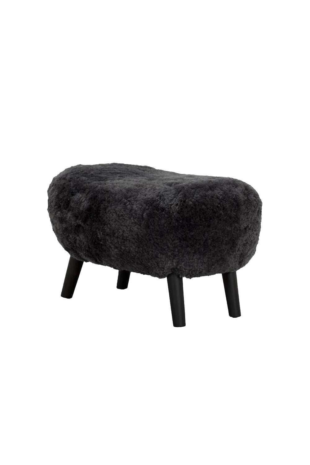 Estetik Decor-Puf Momo Gri / Siyah Ahşap Ayak-Puf-1-roqelvaxirum.shop
