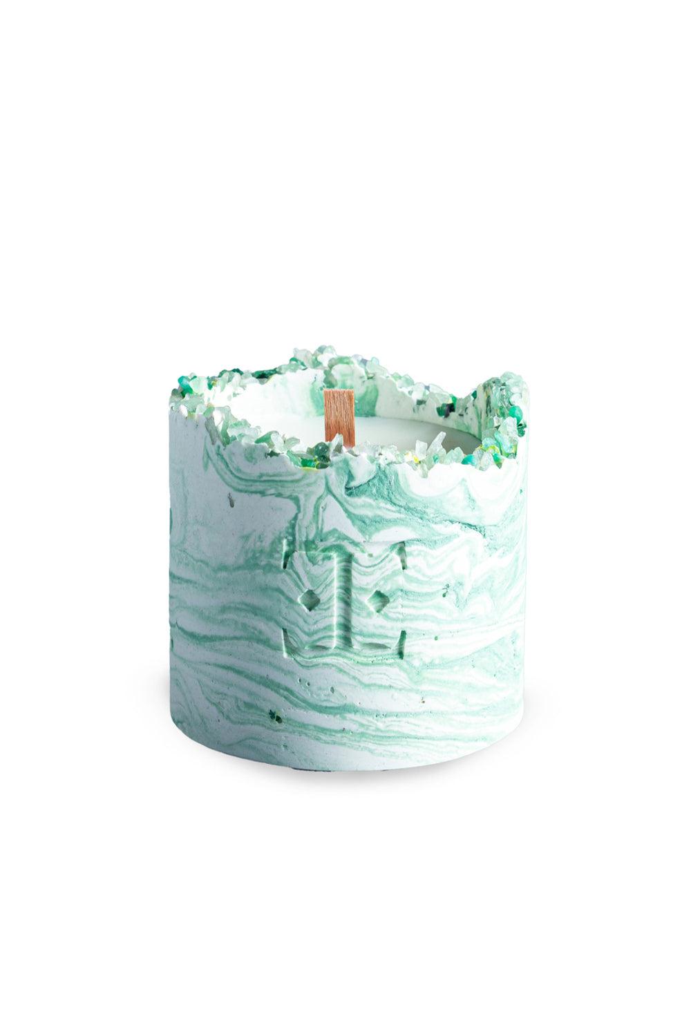 Esti Living-Mystic Green Taşlı Küçük Boy Mum-Mum-2-roqelvaxirum.shop