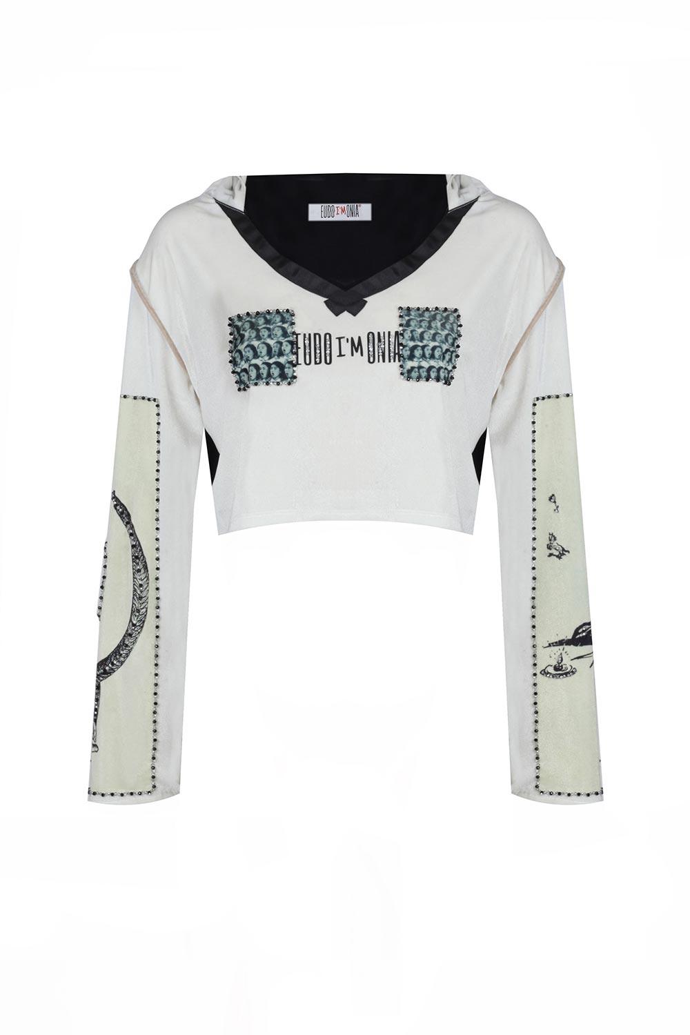 Eudoimonia-Capitalism Velvet Hoodie V-neck-Sweatshirts & Hoodies-4-roqelvaxirum.shop