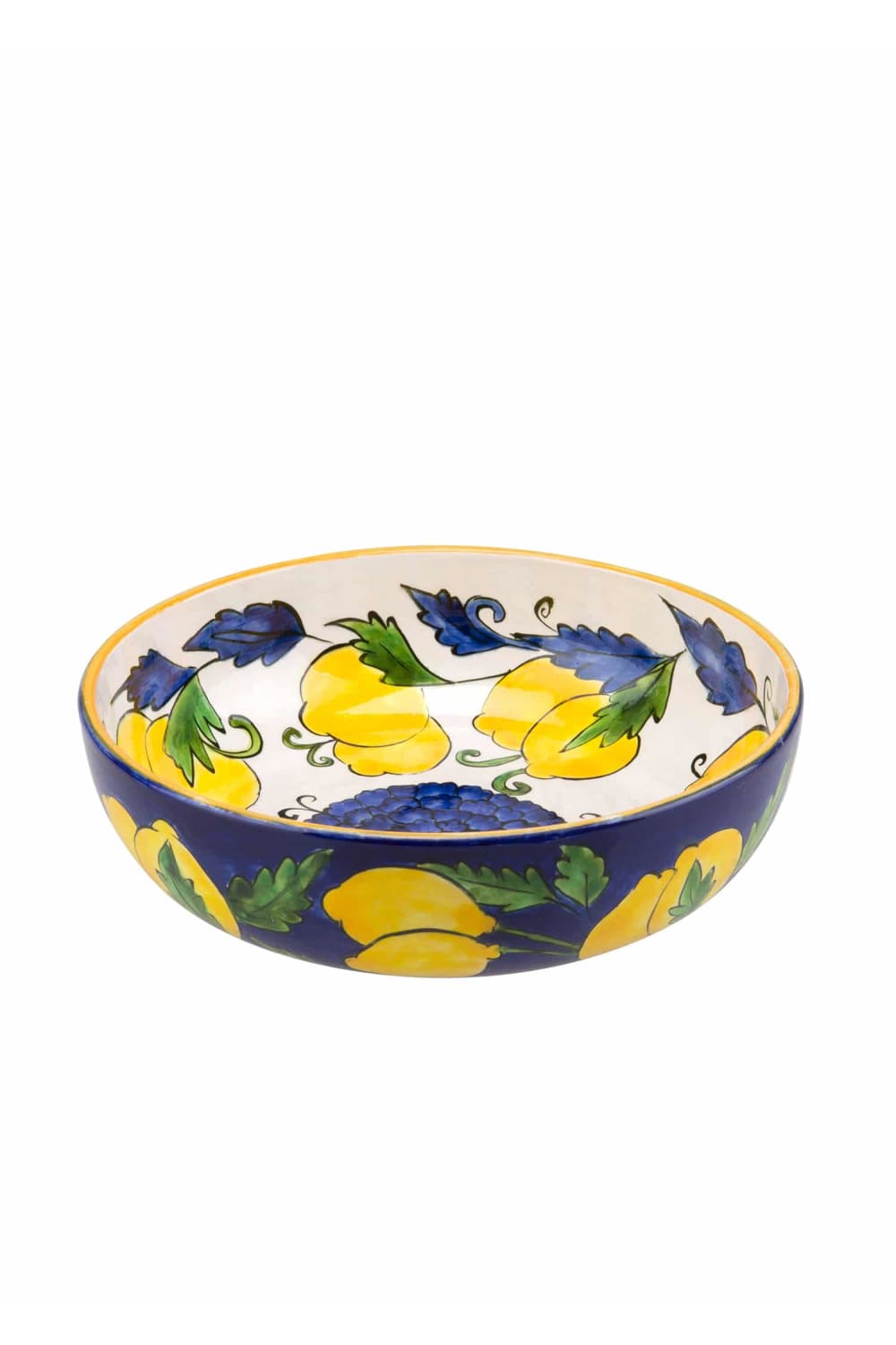 Feeling Good Inside-Amalfi Coast Collection Handmade Kobalt Mavi Seramik Salata Kasesi-Tabak & Kase-1-roqelvaxirum.shop