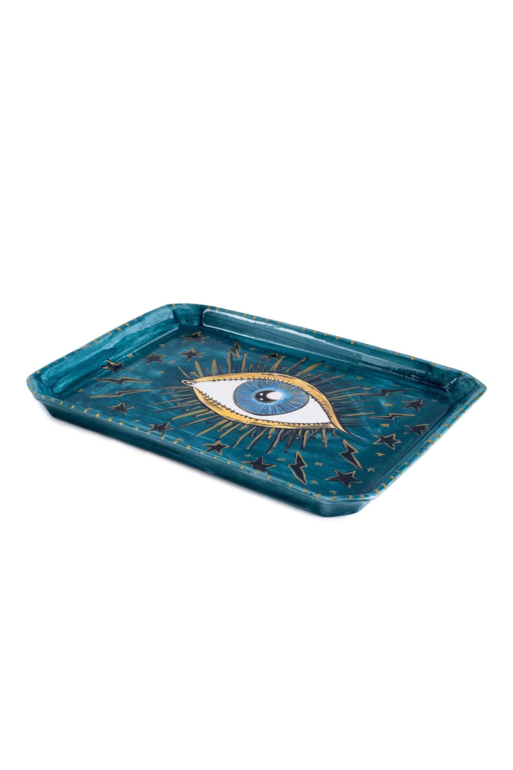 Feeling Good Inside-Inner Eye Collection Mavi Gözlü Handmade Seramik Tepsi-Sunum Aksesuarları-2-roqelvaxirum.shop