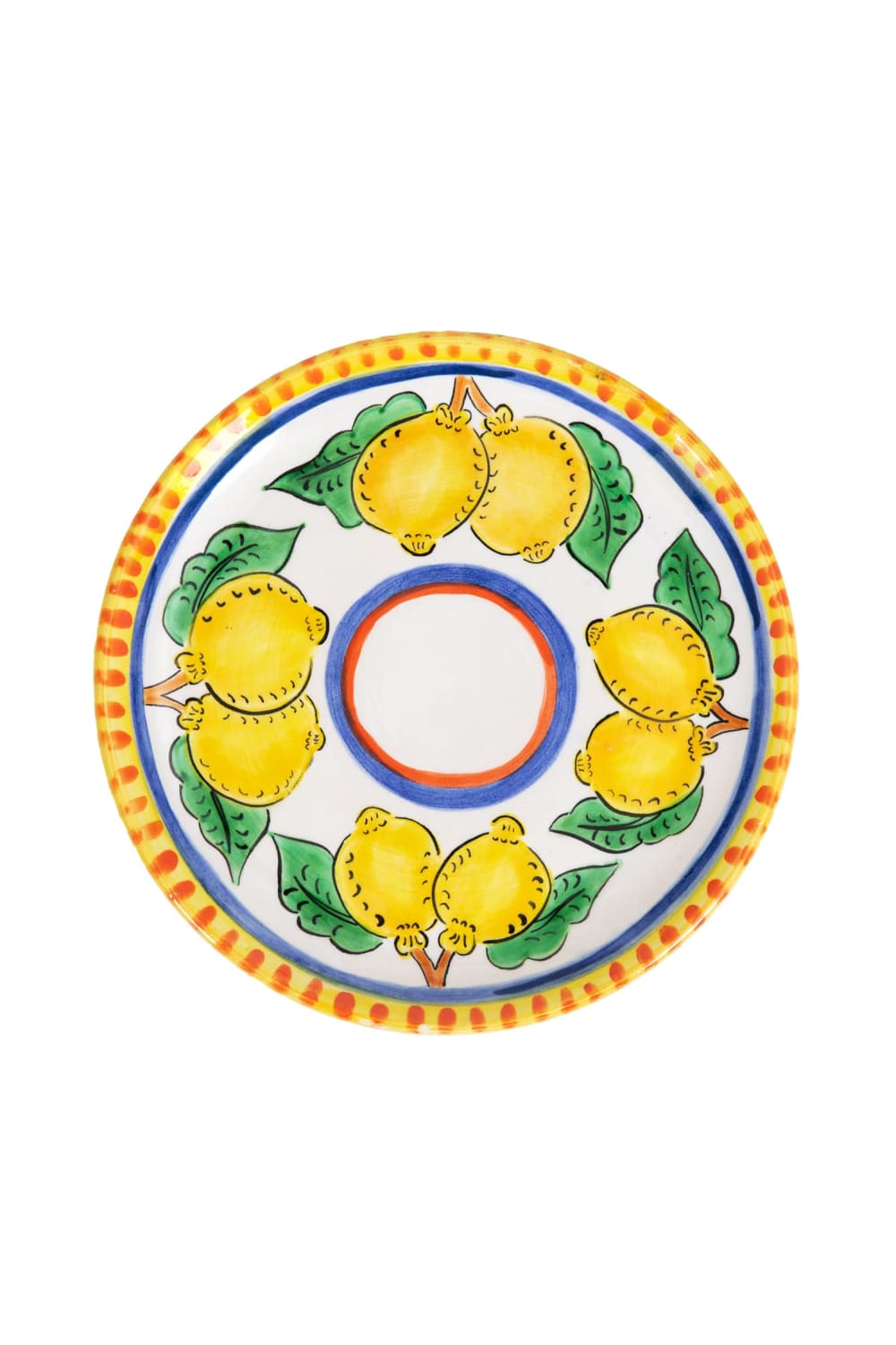 Feeling Good Inside-Sicilian Lemon Collection Handmade Seramik Tatlı Tabağı-Tabak & Kase-1-roqelvaxirum.shop