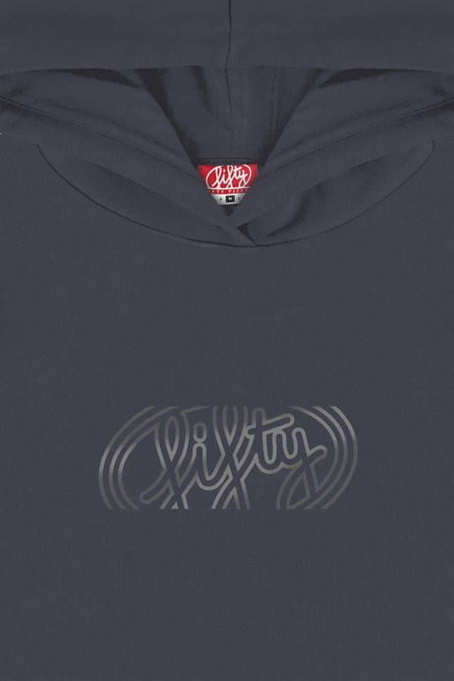 Fifty Pieces-Antrasit Oversize Sırt Baskılı Hoodie-Sweatshirts & Hoodies-10-roqelvaxirum.shop